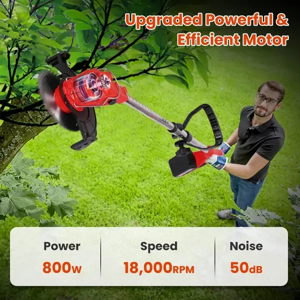 Electric Cordless Grass Wacker Battery Powered Grass Trimmer