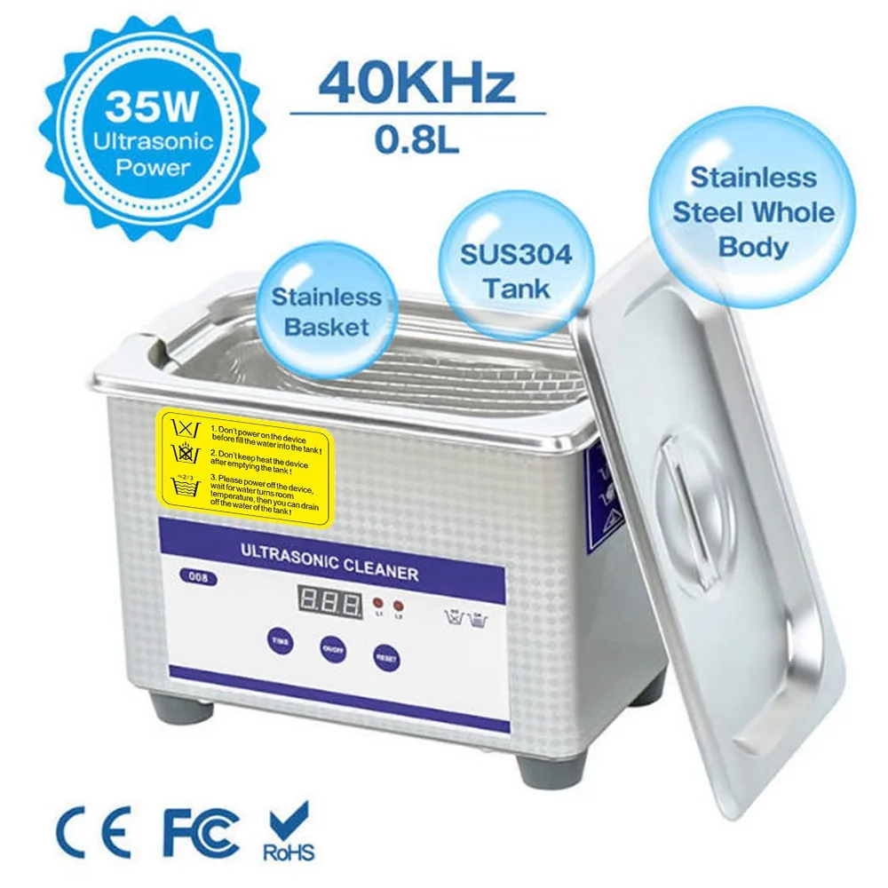Support Pan European-0.8L Ultrasonic Cleaning Device Ultrasonic Cleaner